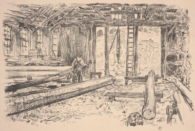 Spar Shop, Gloucester af Childe Frederick Hassam