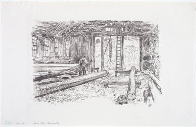 Spar Shop, Gloucester af Childe Frederick Hassam