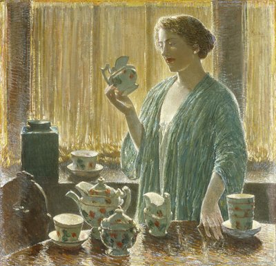 Jordbær tesæt af Childe Frederick Hassam