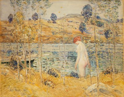 Flodbredden af Childe Frederick Hassam