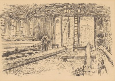 Spar-butikken, Gloucester af Childe Frederick Hassam