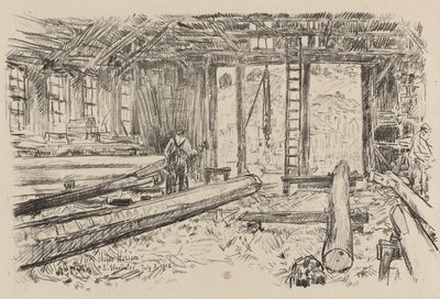 Spar-butikken, Gloucester, 8. juli af Childe Frederick Hassam