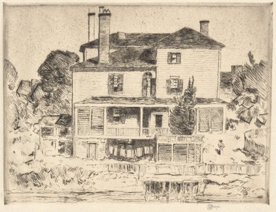A Portsmouth Mansion, 1916 af Childe Hassam