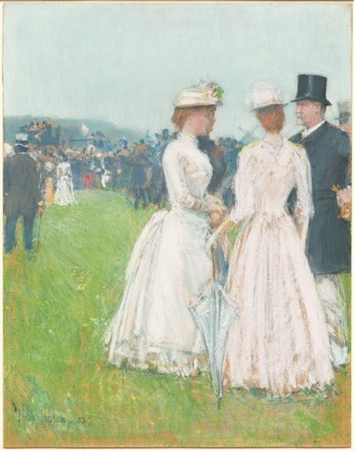 Ved Paris Grand Prix (ved Paris Grand Prix) af Childe Hassam