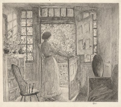 hollandsk dør af Childe Hassam