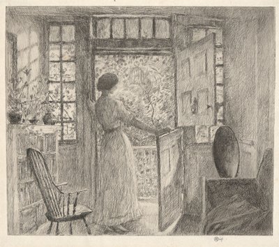 Hollandsk dør af Childe Hassam