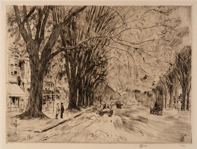 Easthampton Elms i maj af Childe Hassam