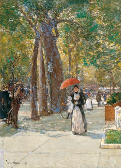Fifth Avenue ved Washington Square, New York, 1891 af Childe Hassam