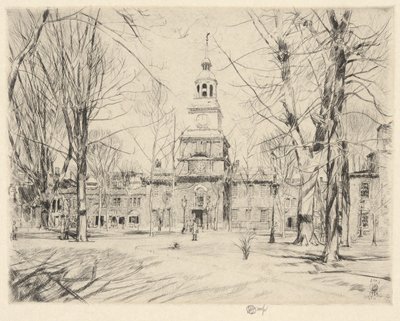 Independence Hall, Philadelphia, 1926 af Childe Hassam