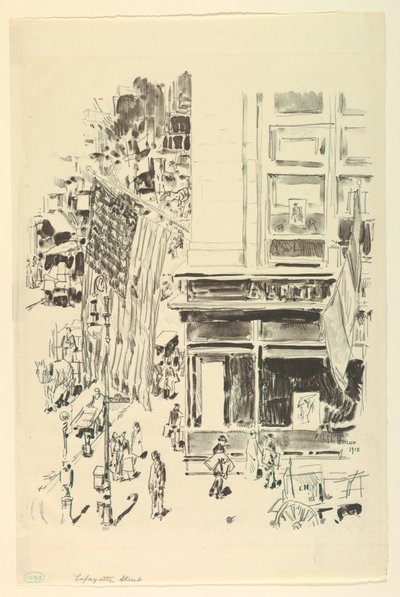 Lafayette Street af Childe Hassam