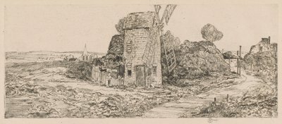 Long Island Windmill, 1929 af Childe Hassam