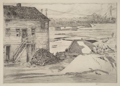 Lavvande, Cos Cob-broen af Childe Hassam