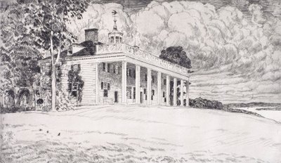 Mount Vernon af Childe Hassam