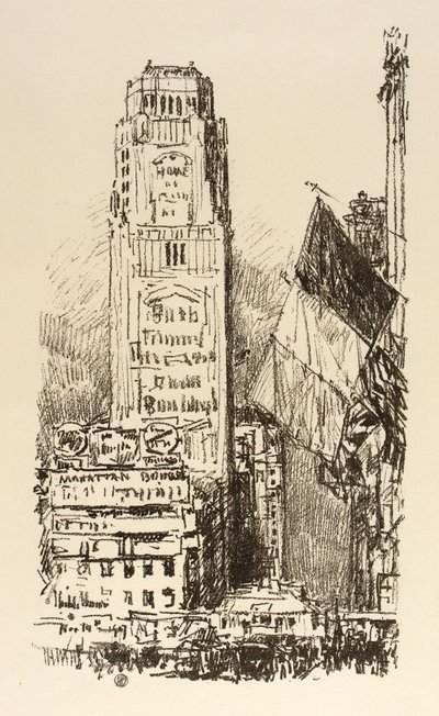 New York-buket af Childe Hassam