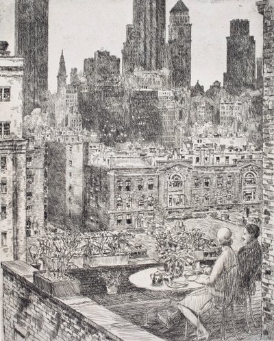 New York, forår 1931 af Childe Hassam
