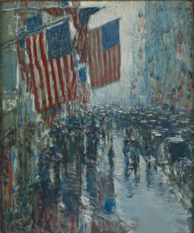 Regnvejrsdag, Fifth Avenue af Childe Hassam