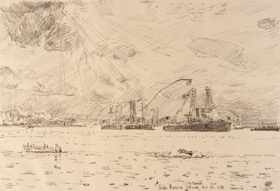 Flådens tilbagevenden af Childe Hassam