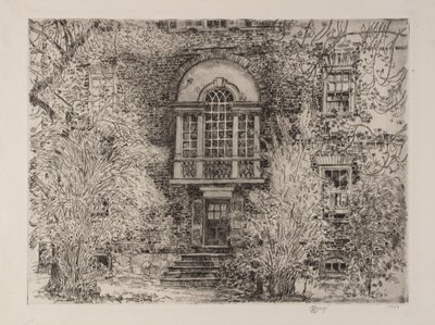 Forår i Annapolis (Chase House Garden) af Childe Hassam