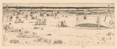 Strandklubben, Easthampton af Childe Hassam