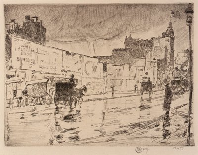 The Billboards, New York af Childe Hassam
