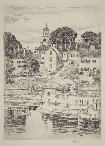 Kirketårnet, Portsmouth af Childe Hassam