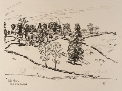 Det lille skolehus, Land of Nod af Childe Hassam
