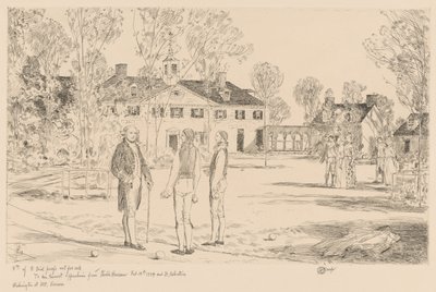 Washington ved Mount Vernon af Childe Hassam