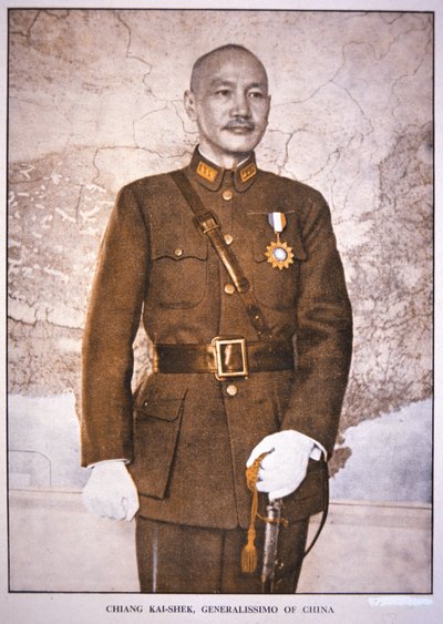 Generalissimo Chiang Kai-shek (foto) af Chinese Photographer