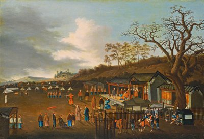 Bueskydningskonkurrence af Chinese Qing Dynasty