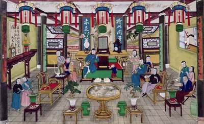 Et værelse i huset af Mr. Kong, en Peking-købmand af Chinese School