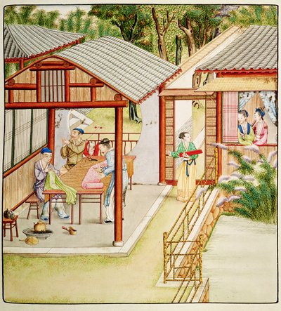 Kinesisk kjolemagerbutik af Chinese School