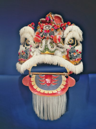 Dansende løve, Hong Kong (papier mache) af Chinese School