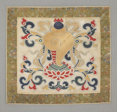 Otte buddhistiske kostbare ting, konkylie, 1600-tallet af Chinese School