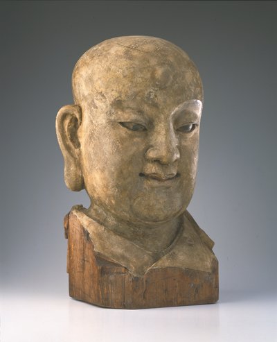 Leder af et louhan, Yuan-dynasti (træ) af Chinese School