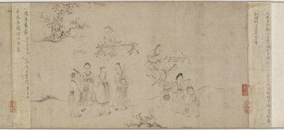 Illustrationer af syvende måned fra Odes of Bin, Song-dynastiet eller Yuan-dynastiet, midten af det 13.-midten af det 14. århundrede (blæk på papir) af Chinese School