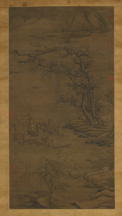 Fornøjelser ved at fiske, Ming-dynastiet af Chinese School