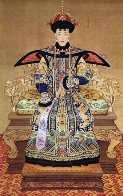 Portræt af kinesisk kejserinde, 1600 af Chinese School