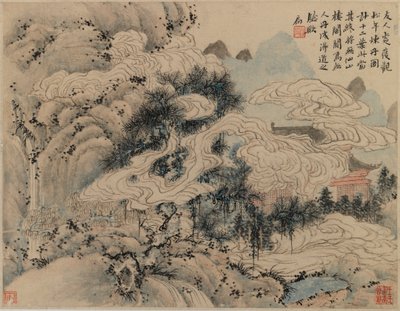 Forberedelse af livseliksiren (blæk og farve på papir) af Chinese School
