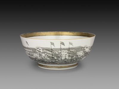 Punch Bowl, ca. 1800 af Chinese School
