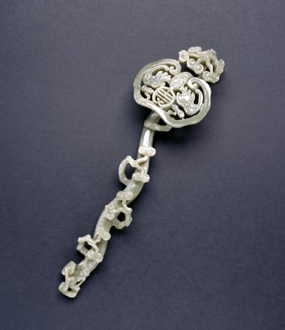 Ruyi scepter (celadon sten) af Chinese School