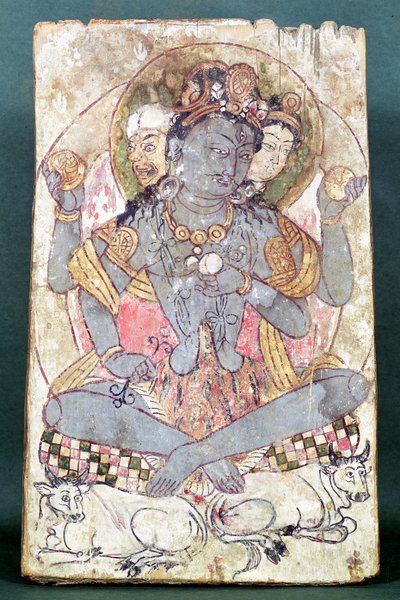 Shiva fra Dandan-Willia, Hotan, ca. 500-527 f.Kr af Chinese School