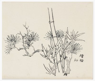 Ten Bamboo Series, 18th centurydani af Chinese School