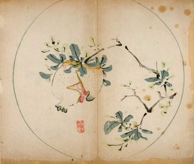 Ti Bamboo Studio Prints, 1643 (træblok) af Chinese School