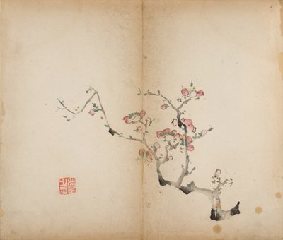 Ti Bamboo Studio Prints, 1643 (træblok) af Chinese School