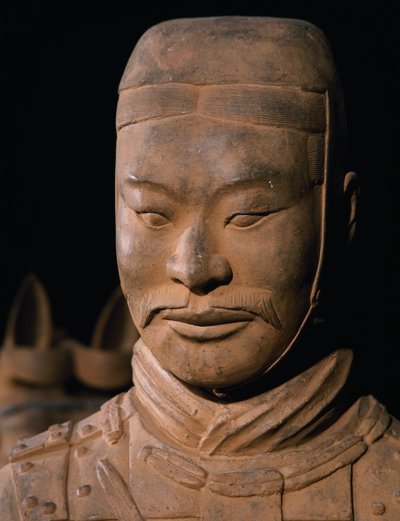 Terracotta-hærkriger, kejser Qin Shi Huangs mausoleum, 3. århundrede f.Kr. (foto) af Chinese School