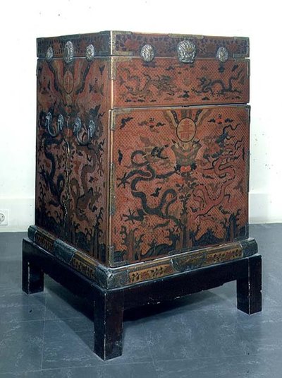 Wanli rejsekasse, 1613 (lak) af Chinese School