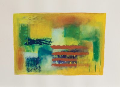 Yellow garden II, 2003 (gouache på akvarelpapir) af Ching Fun Tso