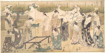 Ved Tsutsui-brønden af Chobunsai Eishi