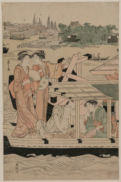 Bådfest på Sumida-floden, slutningen af 1780