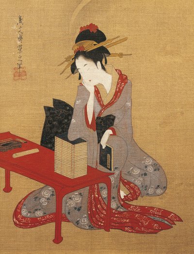Dreamy Oiran (højtstående prostitueret) af Chobunsai Eishi